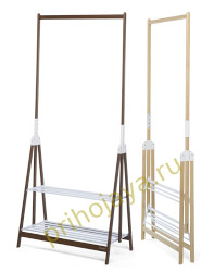 Деревянная складная напольная вешалка Stand-Up Foppapedretti открыто/закрыто